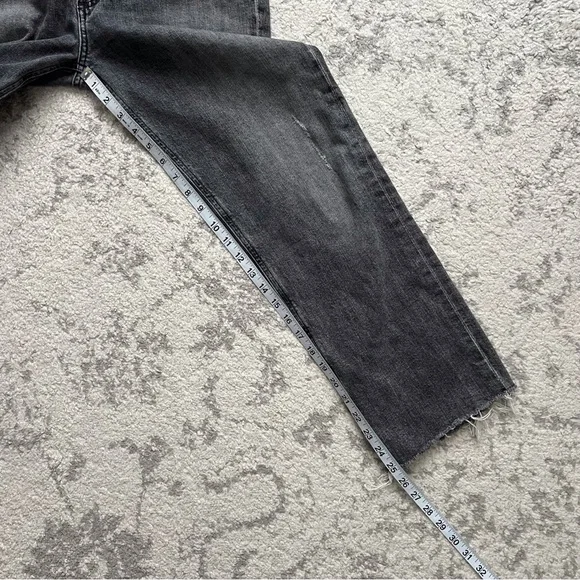 Citizens of Humanity Daphne Crop Jeans Premium Vintage Grey Raw Hem Women’s 30 - Picture 15 of 15